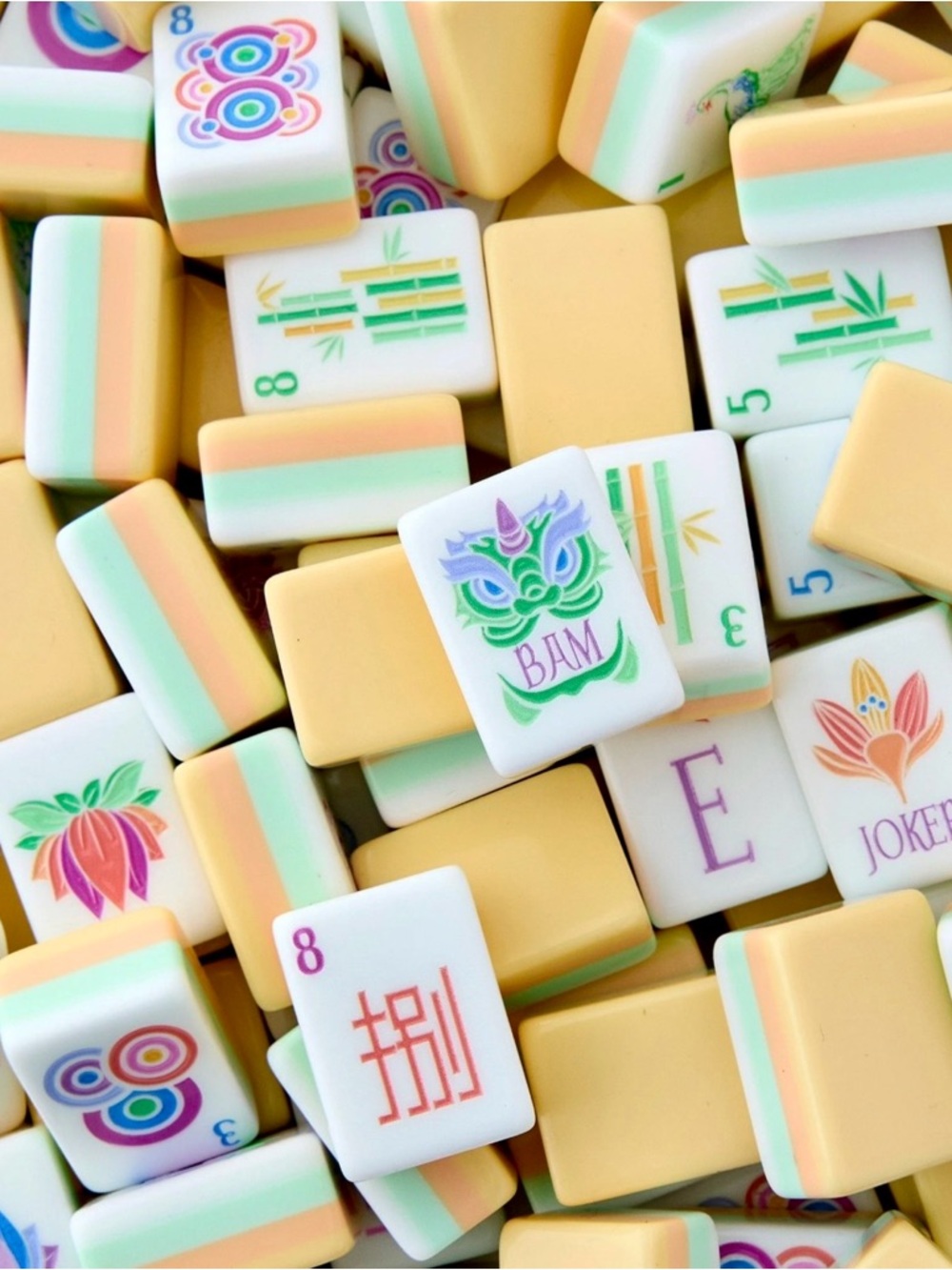 New Lemon 🍋 Sorbet Mahjong Tile Set and Bag